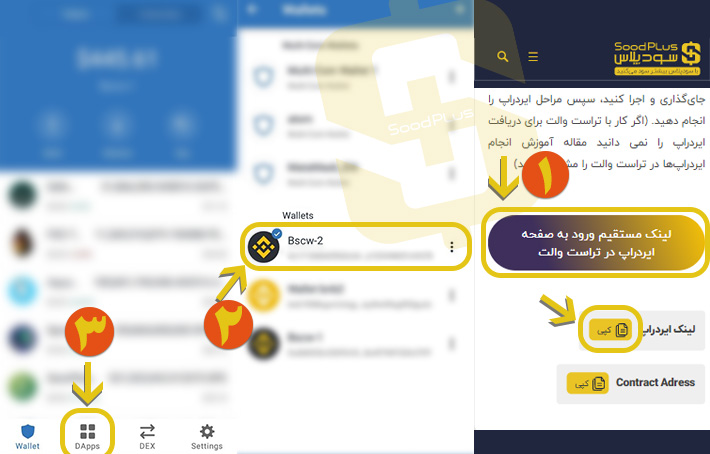 آموزش ایردراپ در تراست والت