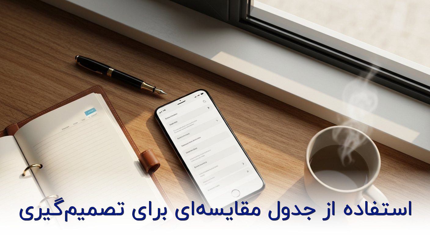 استفاده از جدول مقایسهای برای تصمیمگیری
