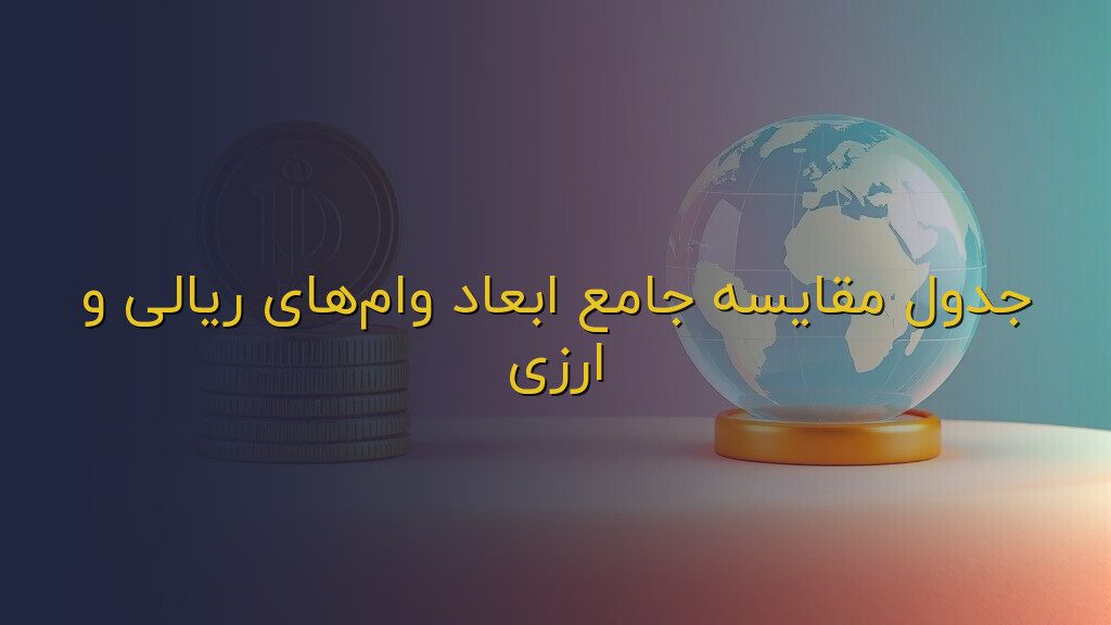 جدول مقایسه جامع ابعاد وامهای ریالی و ارزی