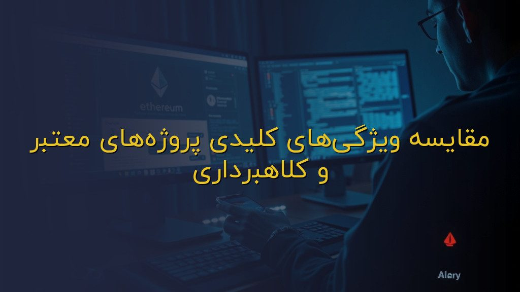 مقایسه ویژگیهای کلیدی پروژههای معتبر و کلاهبرداری