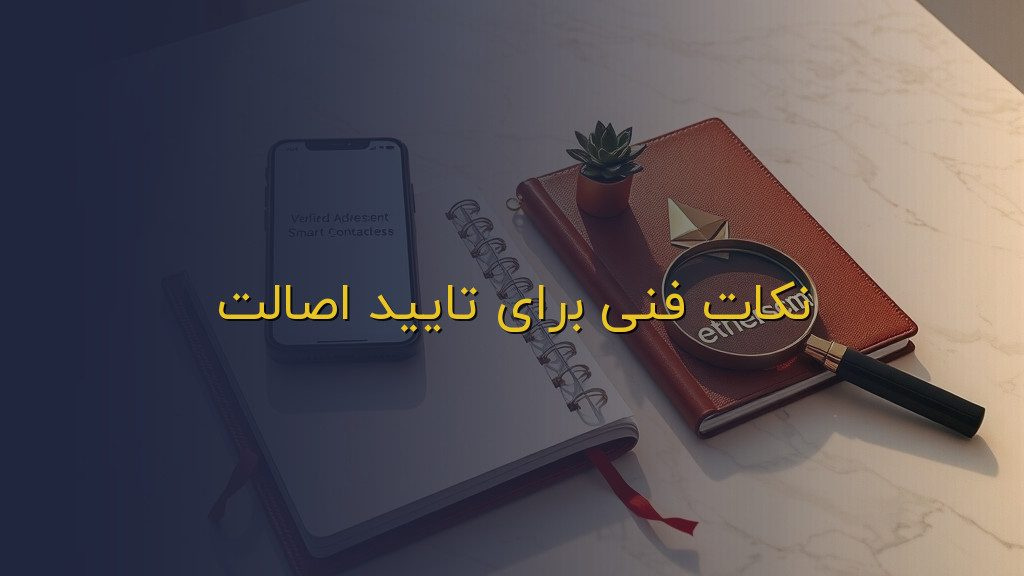نکات فنی برای تایید اصالت